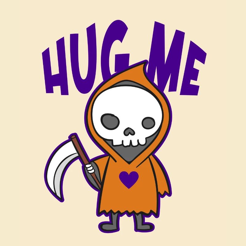Hug Me Crâne classique de la mort Squelette effrayant