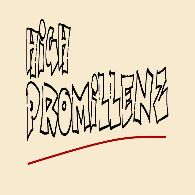 high promillenz einfach schwarz