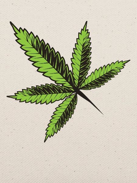 Cannabis Blatt Hanf