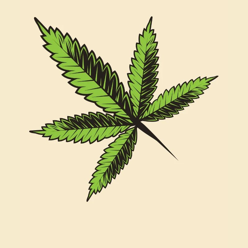 Cannabis Blatt Hanf