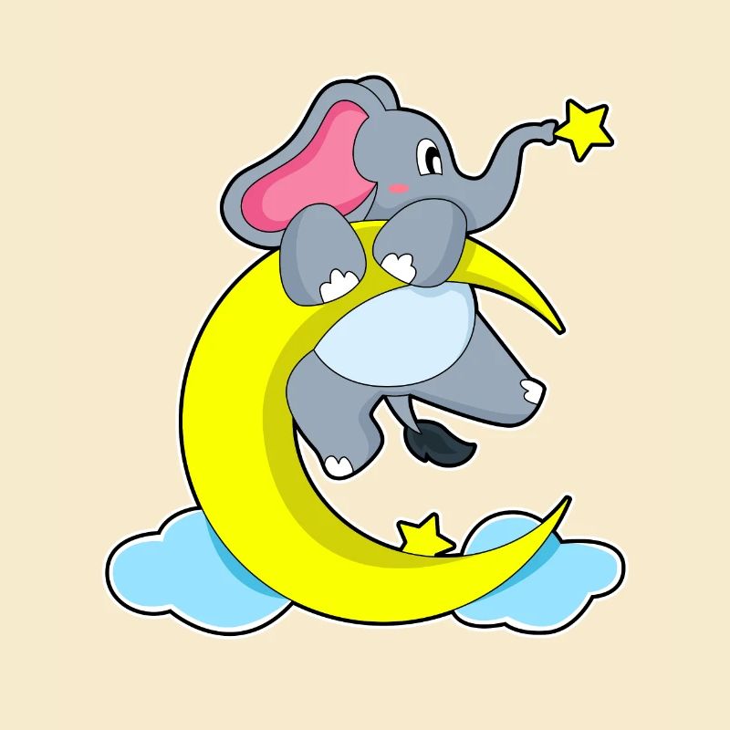 Elephant on clouds
