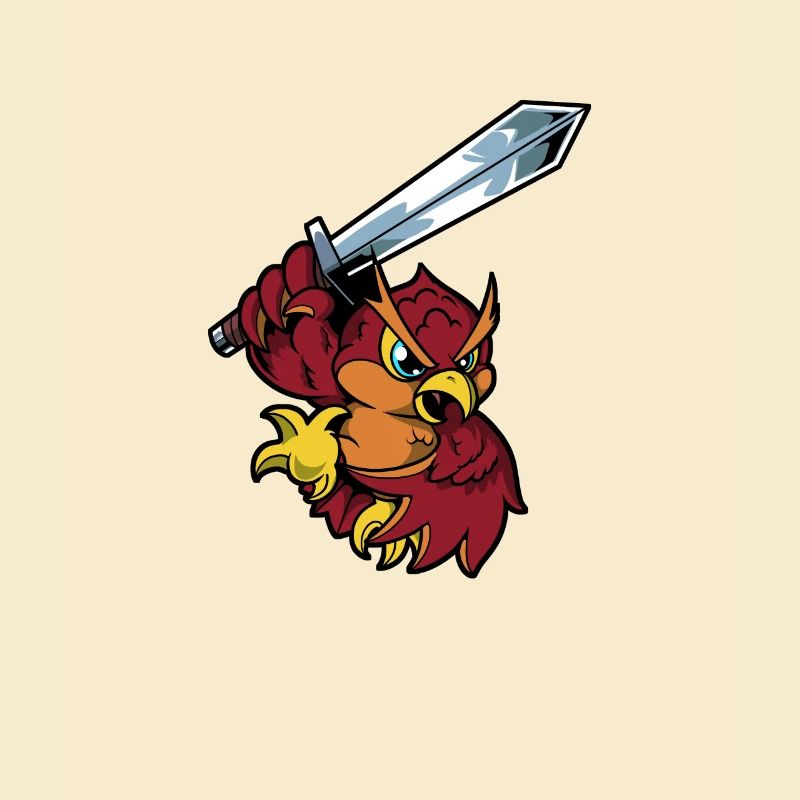 In armor with longsword - Owl