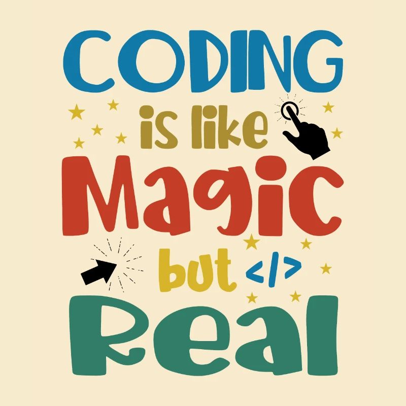 Coding Is Like Magic Coder Programmer Computer Gee