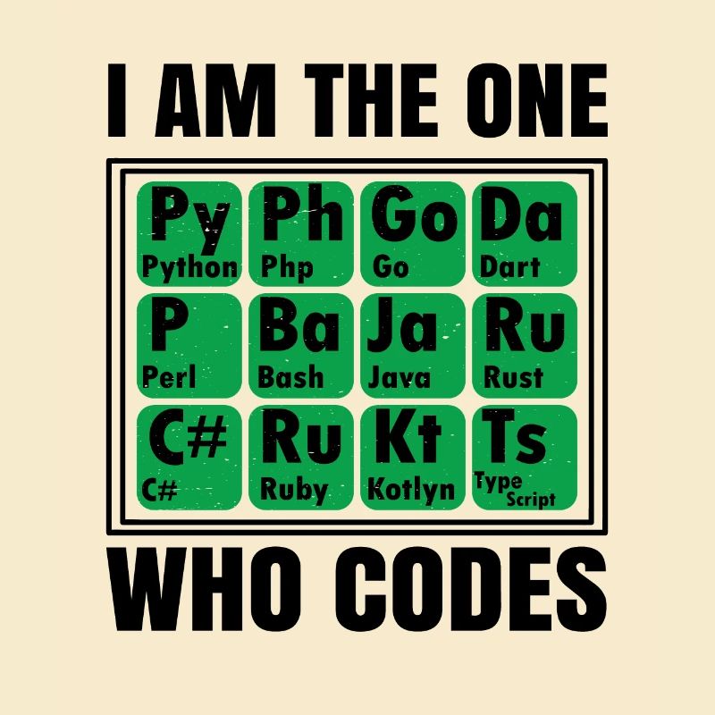 I Am The One Who Codes Programming Programmer Nerd