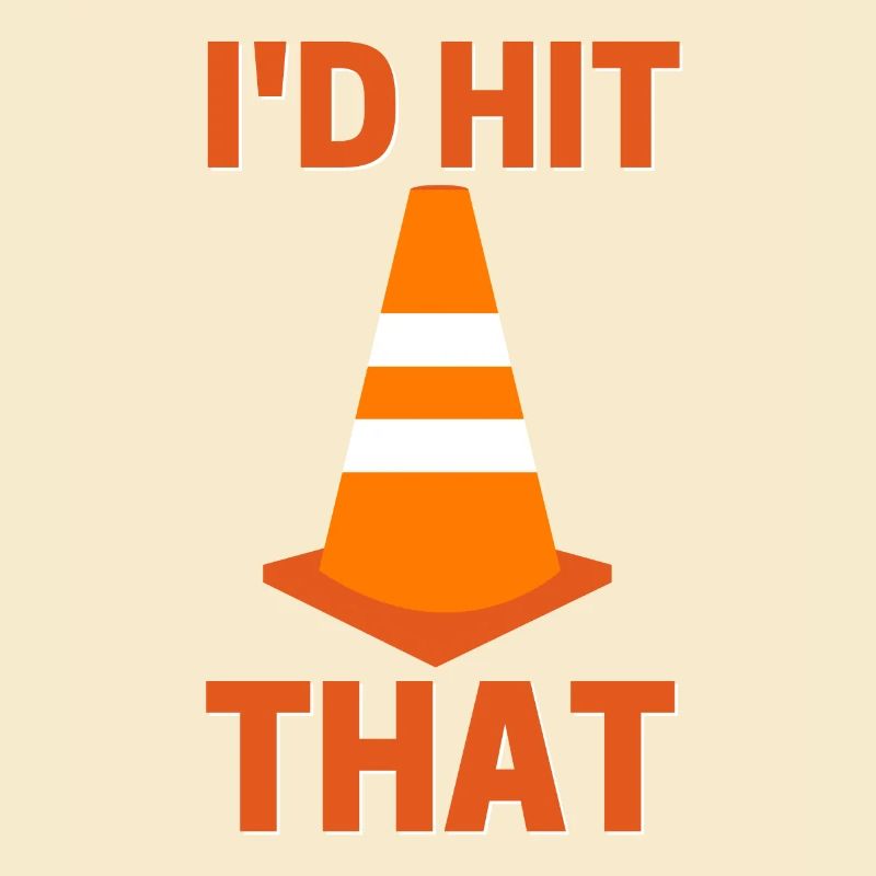 J’avais frappé ce drôle de pilote de cône orange autocross