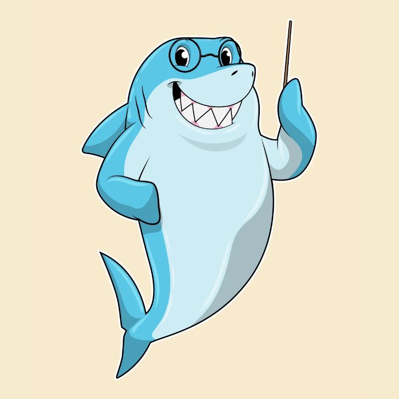 Hai als Lehrer mit Pointer