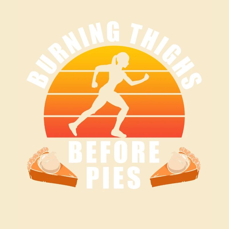 Running Burning Thighs Before Pies Funny Runner