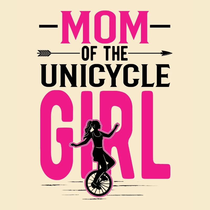 Mutter von Einrad Mädchen