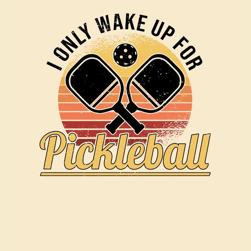 Pickleball Retro Love Dinking Pickleball Player