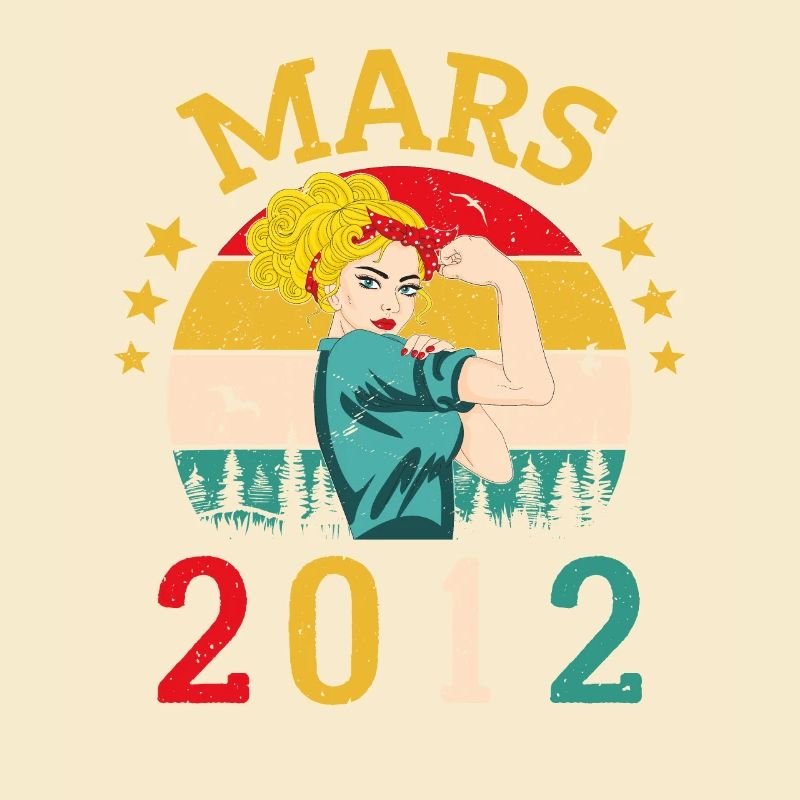 Mars 2012 Anniversaire Idée Cadeau Vintage 2012