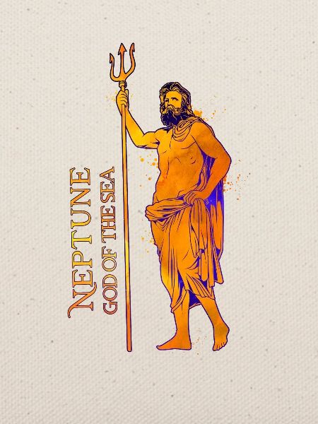 Gott des Meeres - Neptun