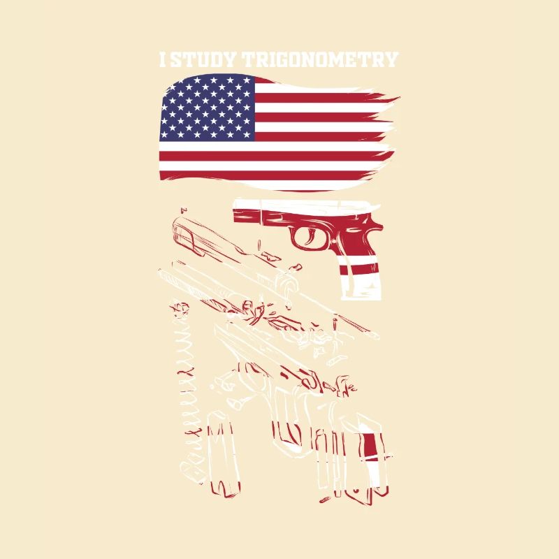 I Study Triggernometry USA American Flag 2nd