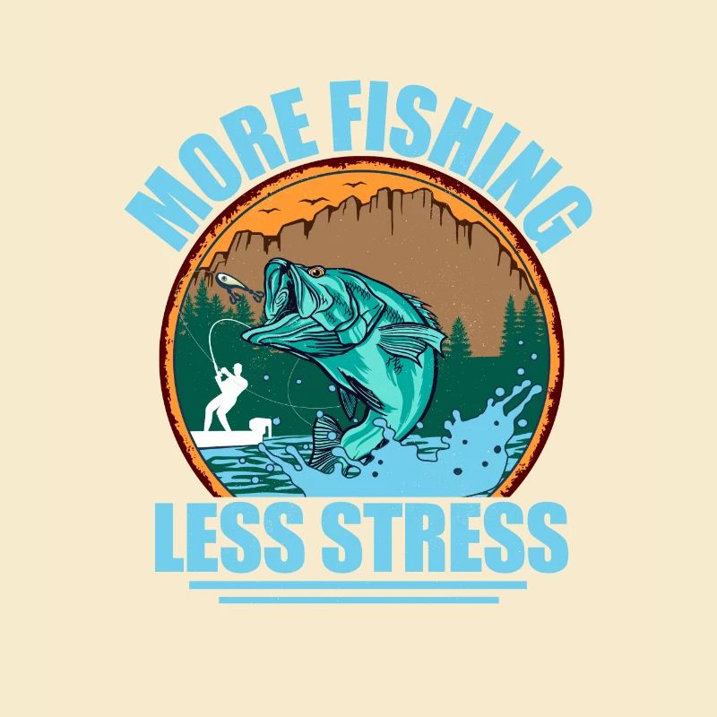 Plus de pêche moins de stress Pêcheur pêcheur