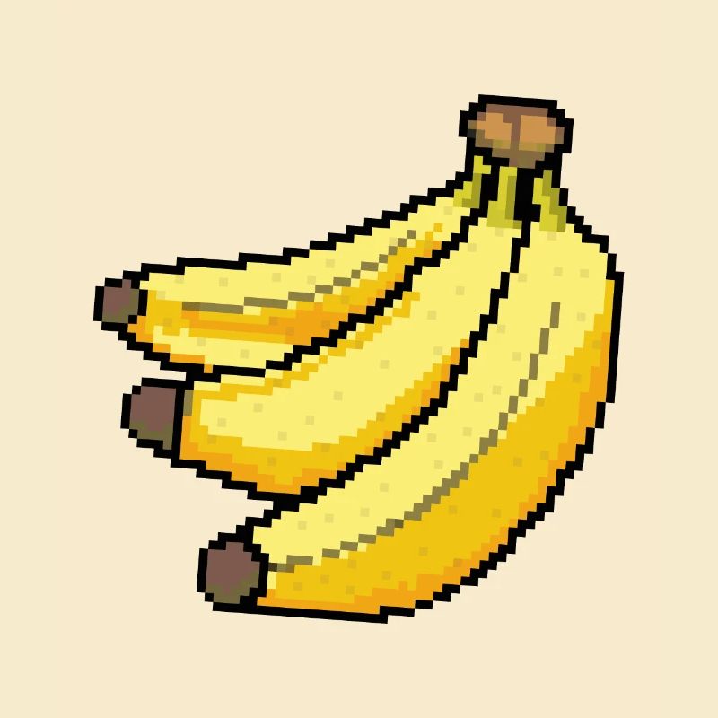 Retro Pixel Banane