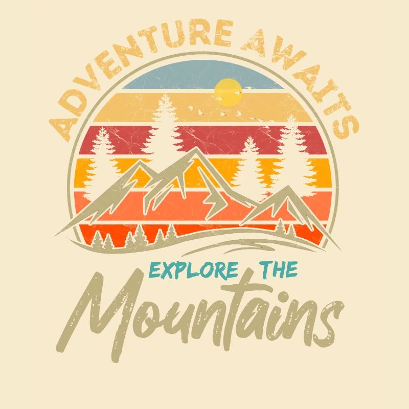 L’aventure vous attend - Explorez les montagnes - Retro