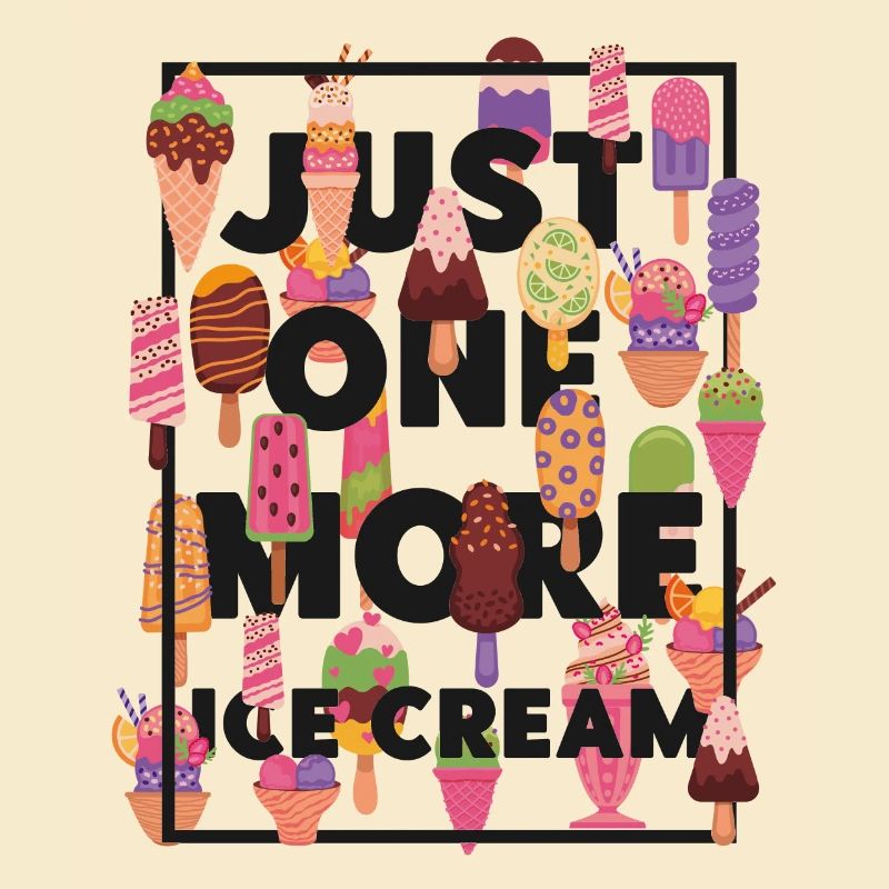 Cornet de crème glacée Popsicle Juste un