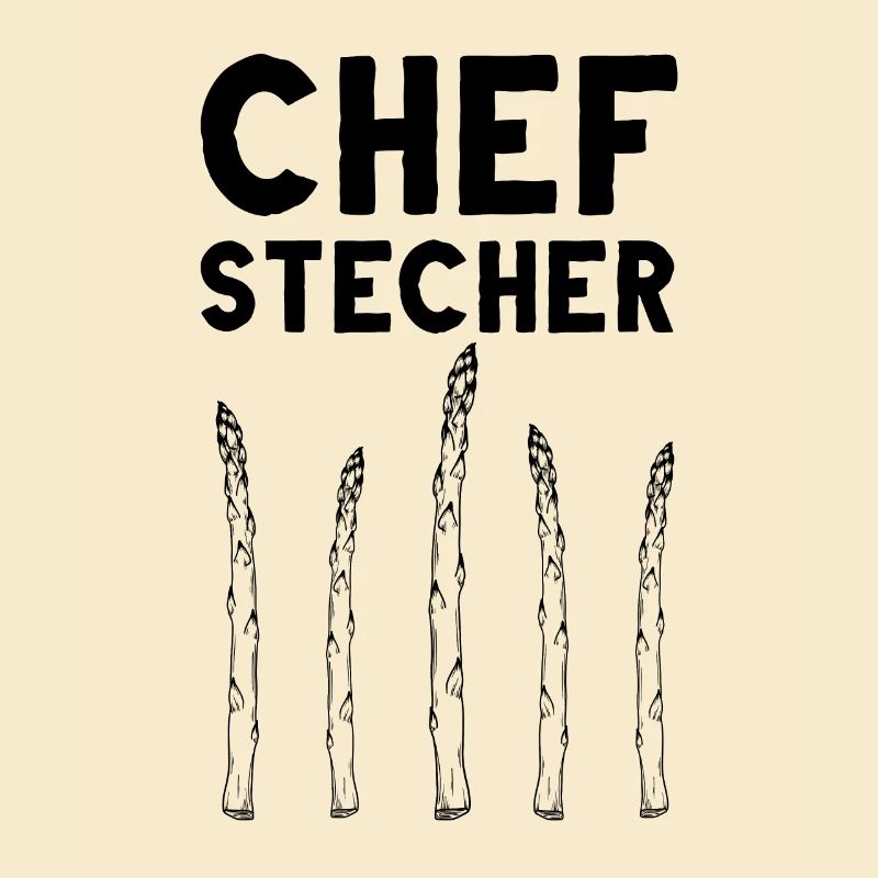 Chefstecher Spargelstecher Spargelernte Bauer