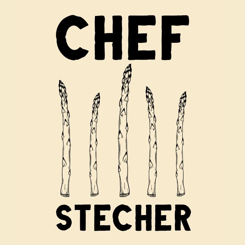 Chefstecher Spargelstecher Spargelernte Bauer