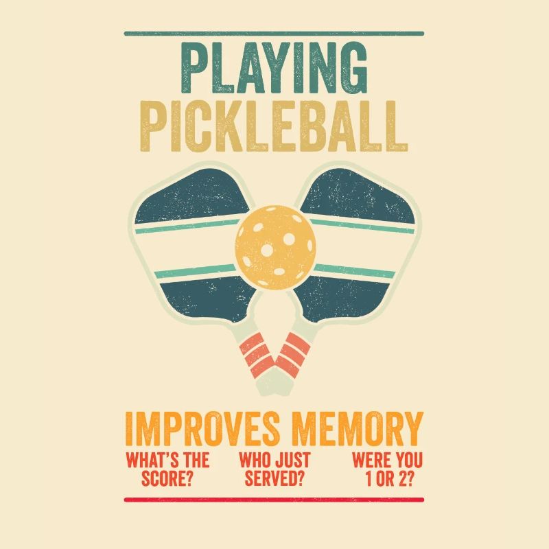 Playing Pickleball Improves Memory Paddle Player