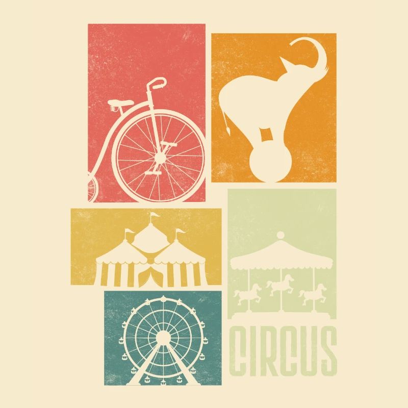 Circus Performer Silhouettes