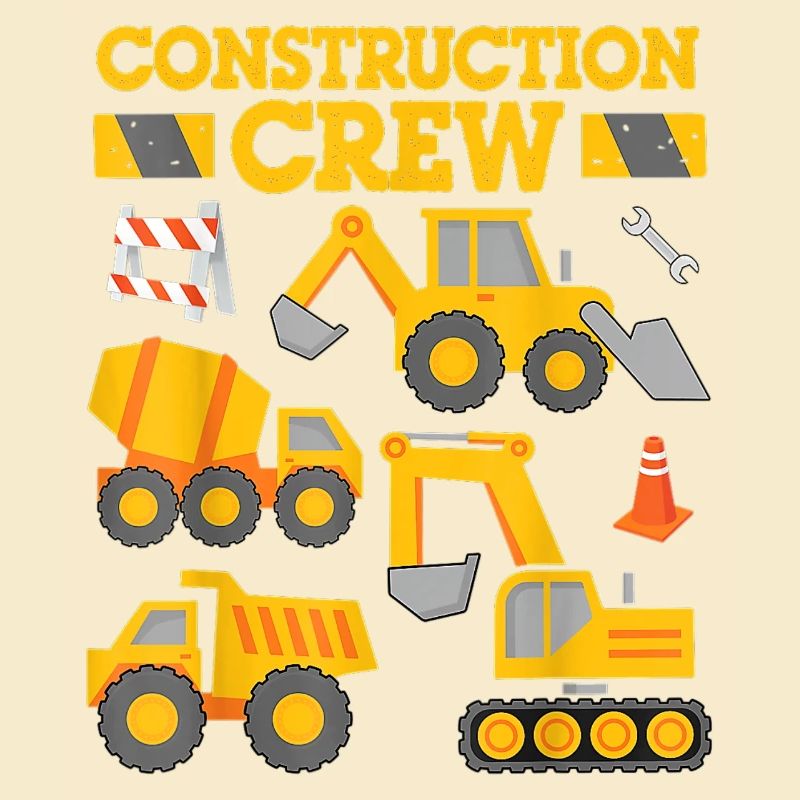 Construction Crew Arbeiter Bagger Ausrüstung Geschenk