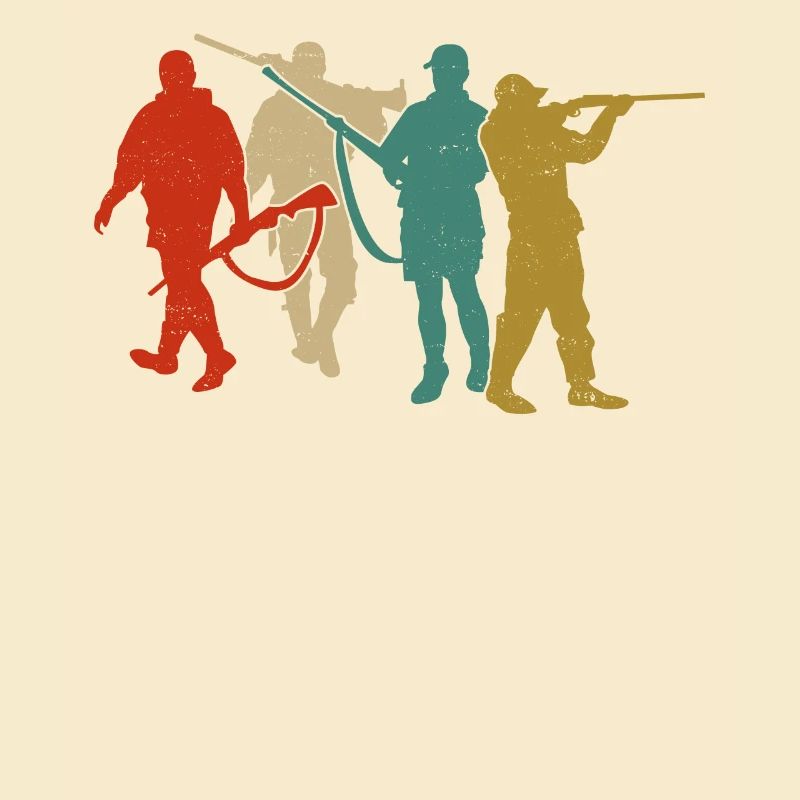 Buck Deer Hunting Hunter Retro