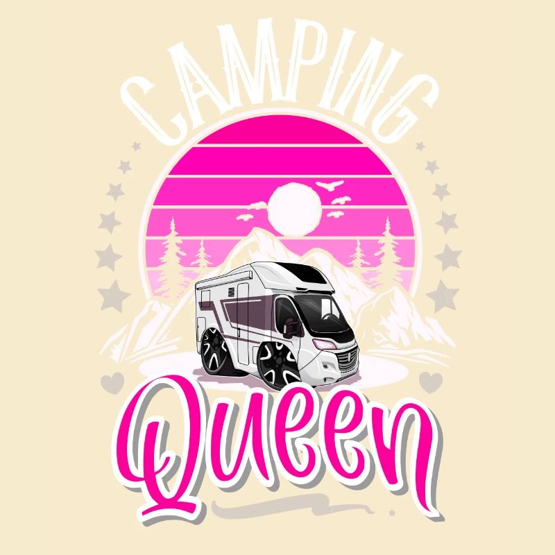 Camping Queen Camper Camping Grand-mère