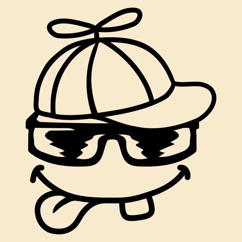 Face Comic Propeller Cap Éolienne