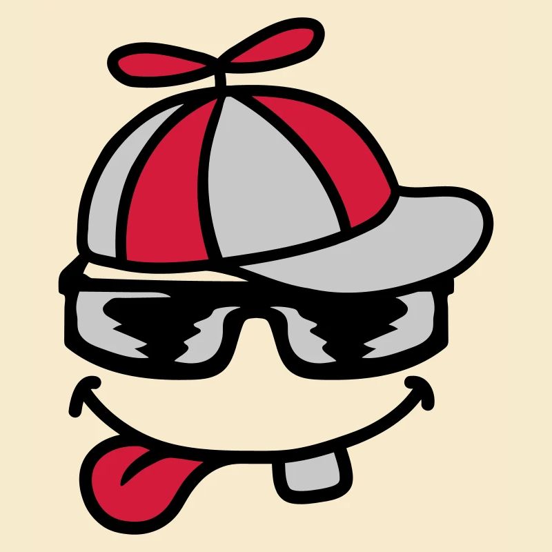 Comic Face Propeller Cap Wind Turbine