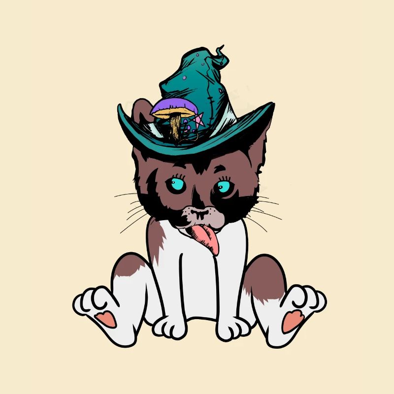 naughty cat wizard magic fantasy magic child