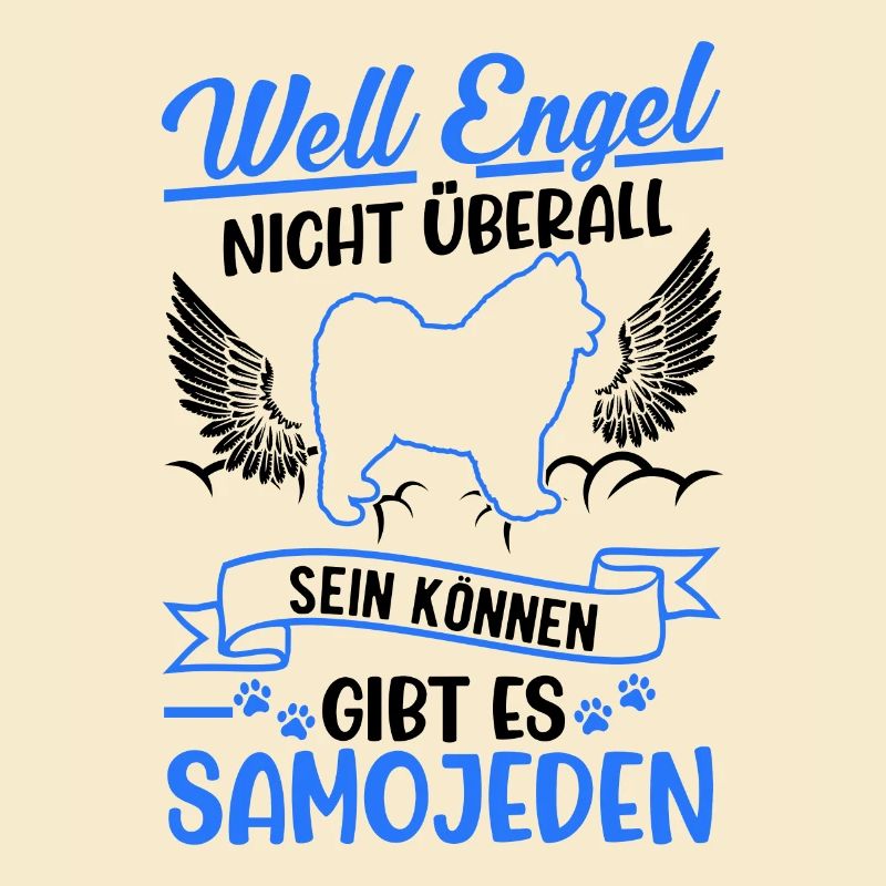 Samojede Engel Schlittenhund Samojeden