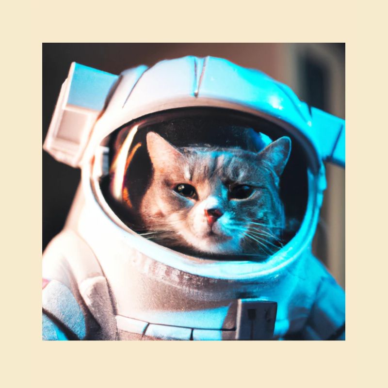 Chat dans l’espace