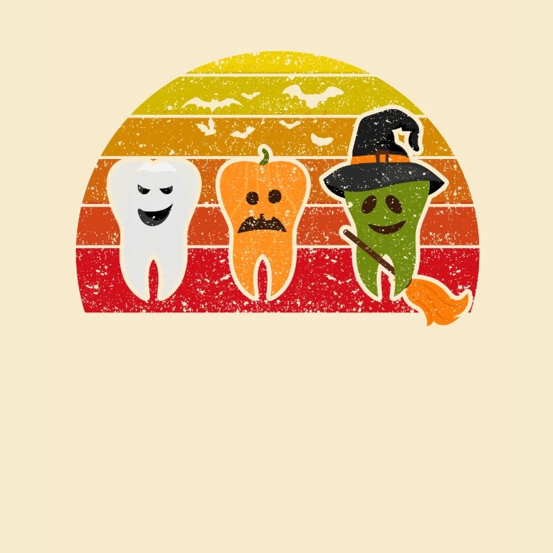 Dents Ghost Pumpkin Witch Dentiste mignon