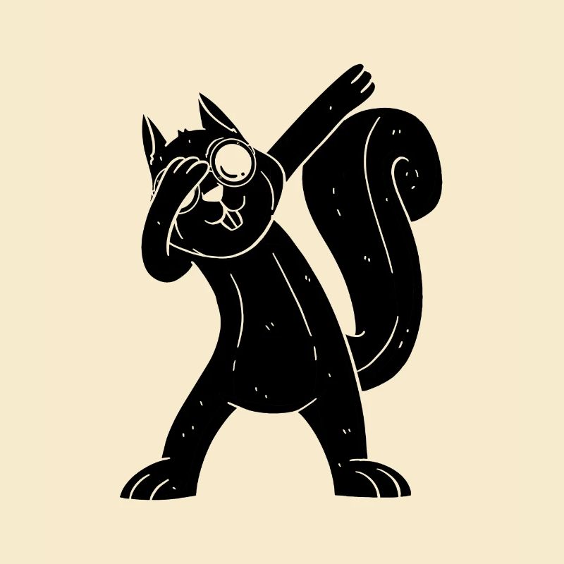 Squirrel, cool squirrel with