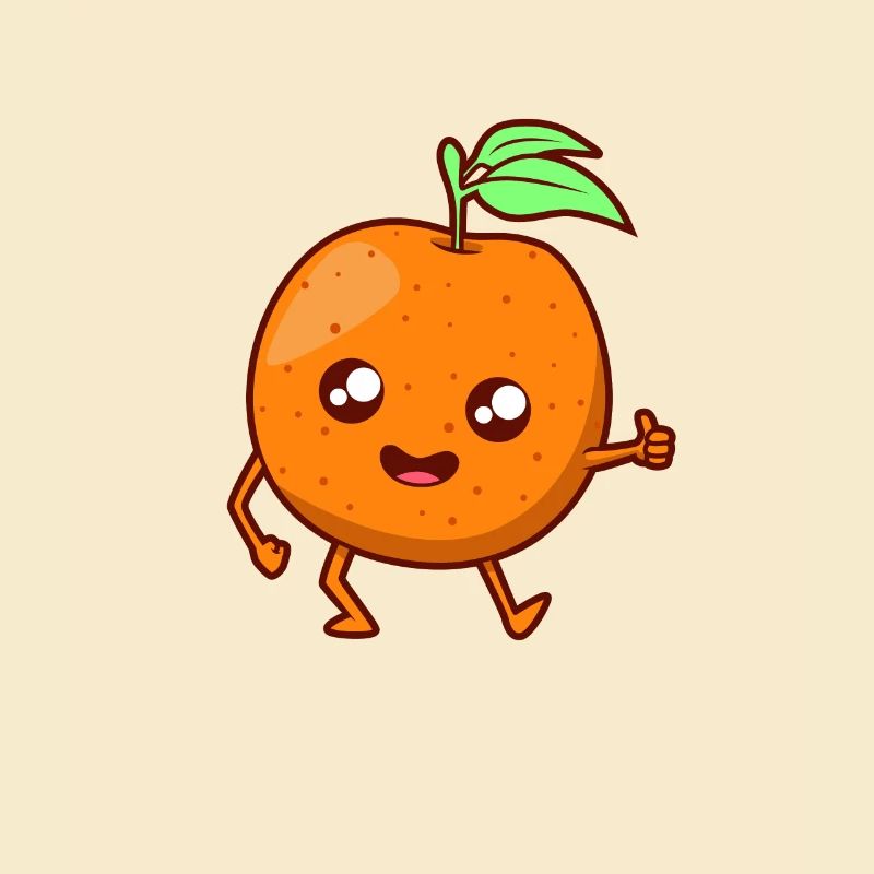 Kawaii Comic Orange