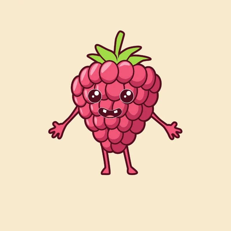 Kawaii Comic Raspberry