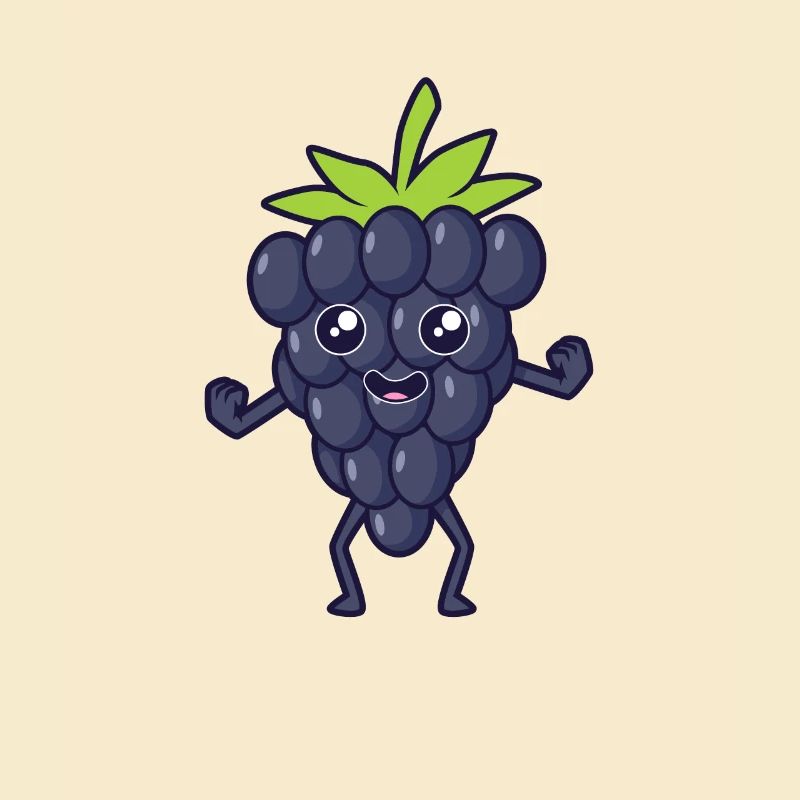 Kawaii Comic Brombeere
