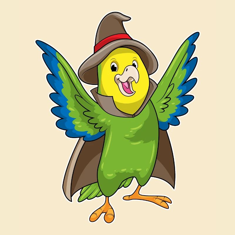 Parrot Wizard Hat