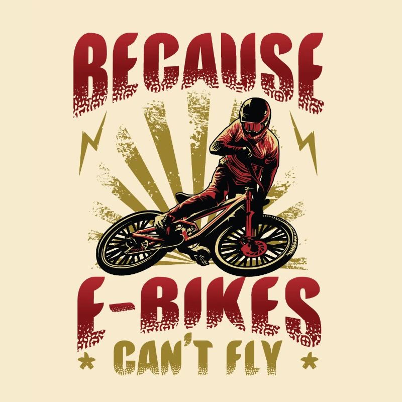 E-bikes can't fly.