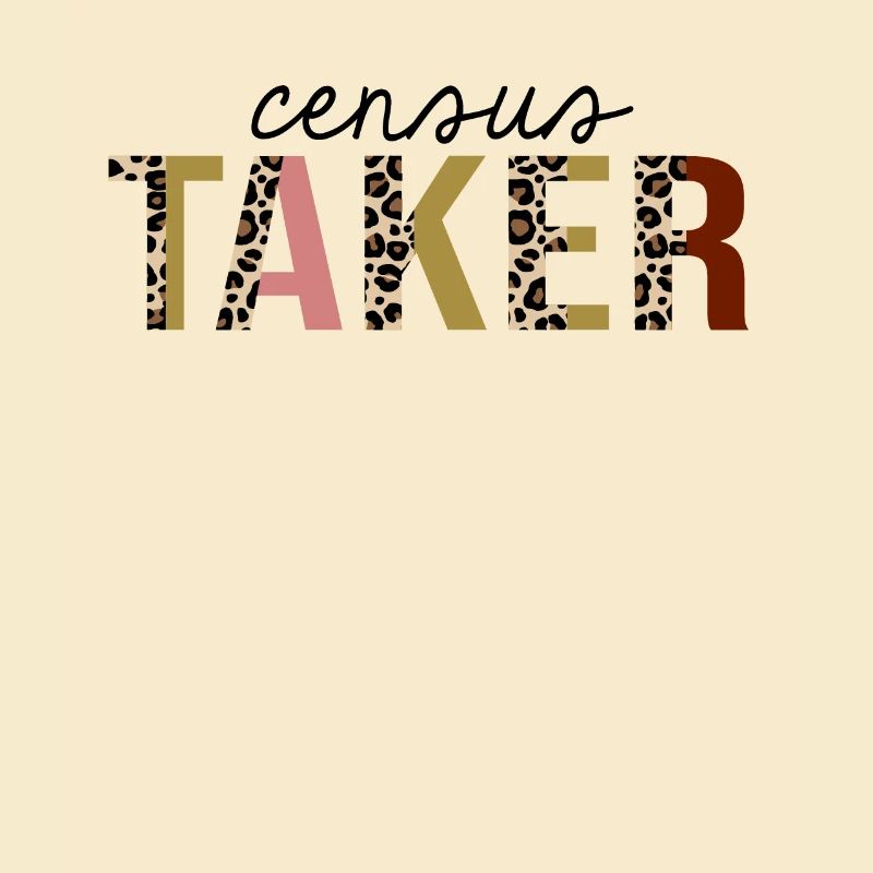 Census Taker Leopard Print Funny