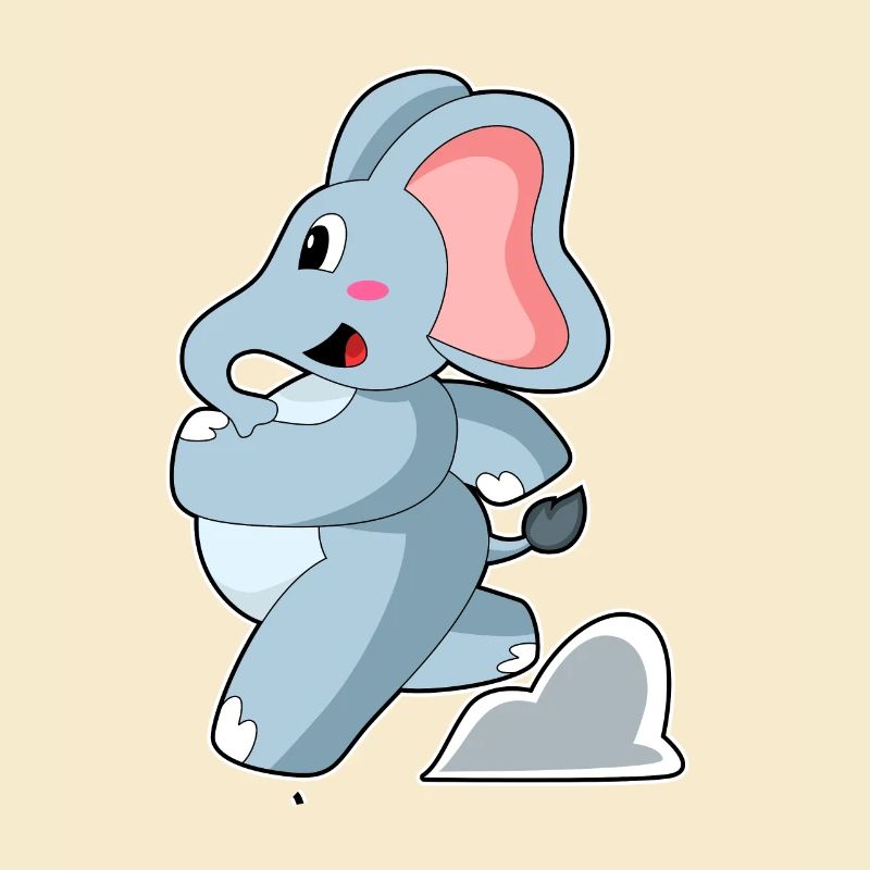 Elefant als Jogger