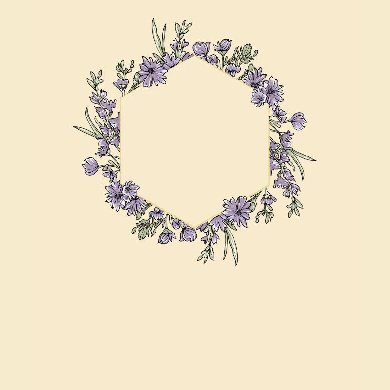 Lavender I Team Bride Flower Wreath Wedding Boho