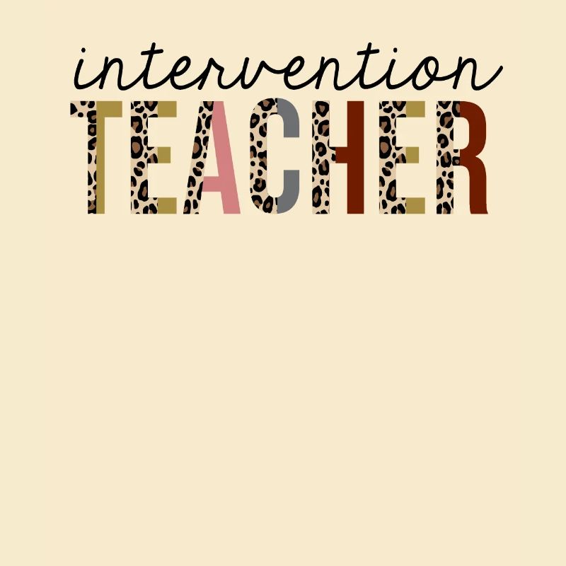 Intervention Enseignant Leopard Print Drôle