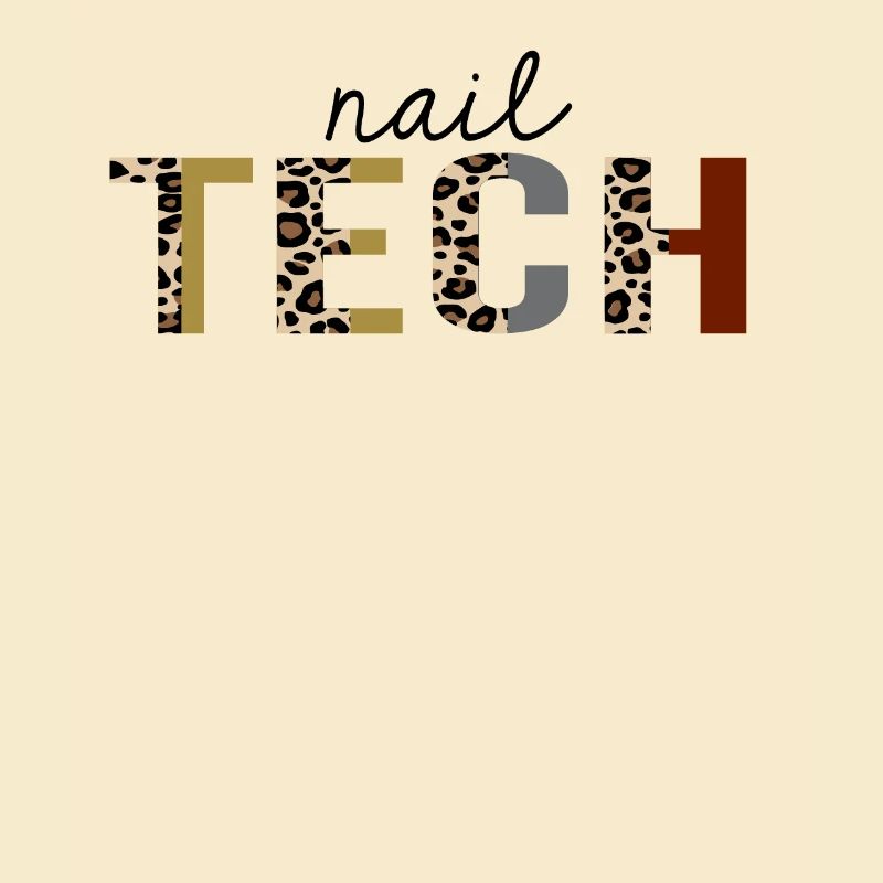 Nail Tech Leopard Print Drôle