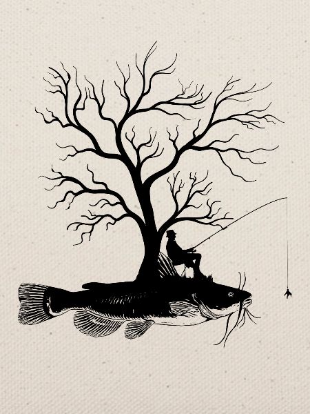Grafischer Baum - Fisch Wels