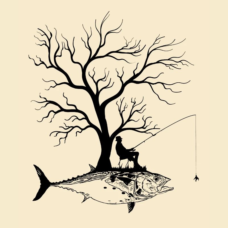 Graphic Tree - Fish False Albacore