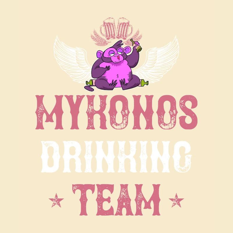 Équipe de mykonos drinking