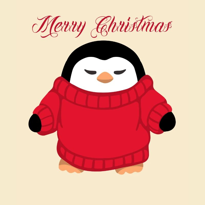 Weihnacht`s Pinguin