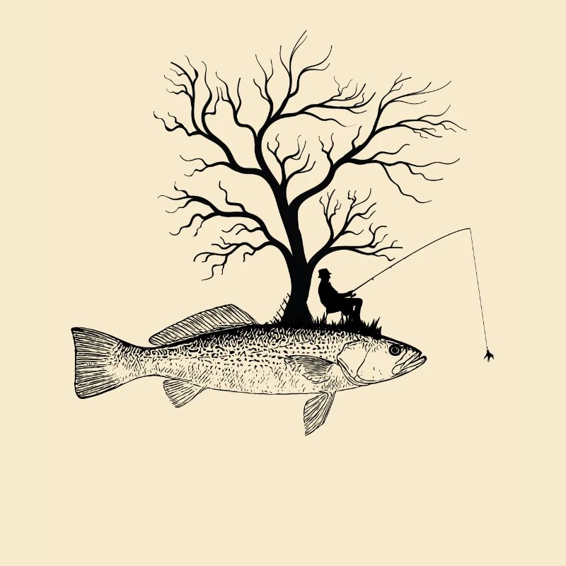 Grafikbaum - Fischgefleckte Meerforelle