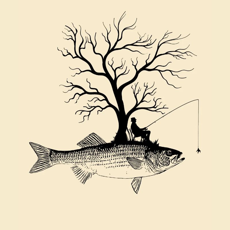 Graphic Tree - Fish-Striped Perch